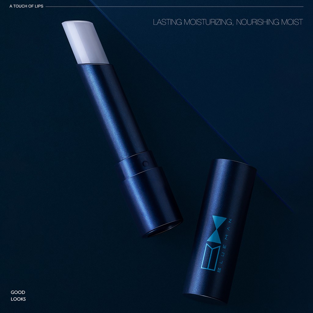 Son Dưỡng Môi Nam Không Màu BLUEMAN - Dưỡng Ẩm, Chống Nẻ Môi