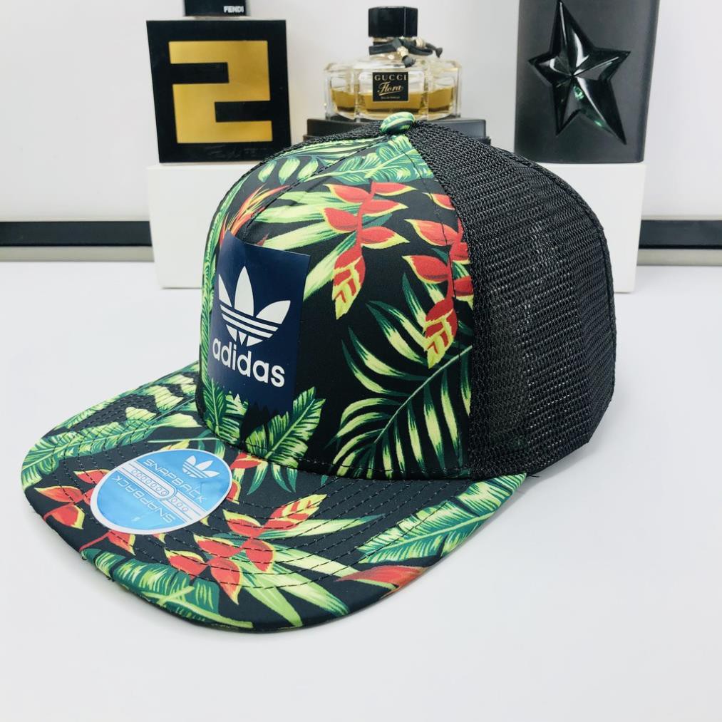 Nón hiphop, mũ lưỡi trai snapback hoa lá sang chảnh phù hợp đi du lịch - MHH