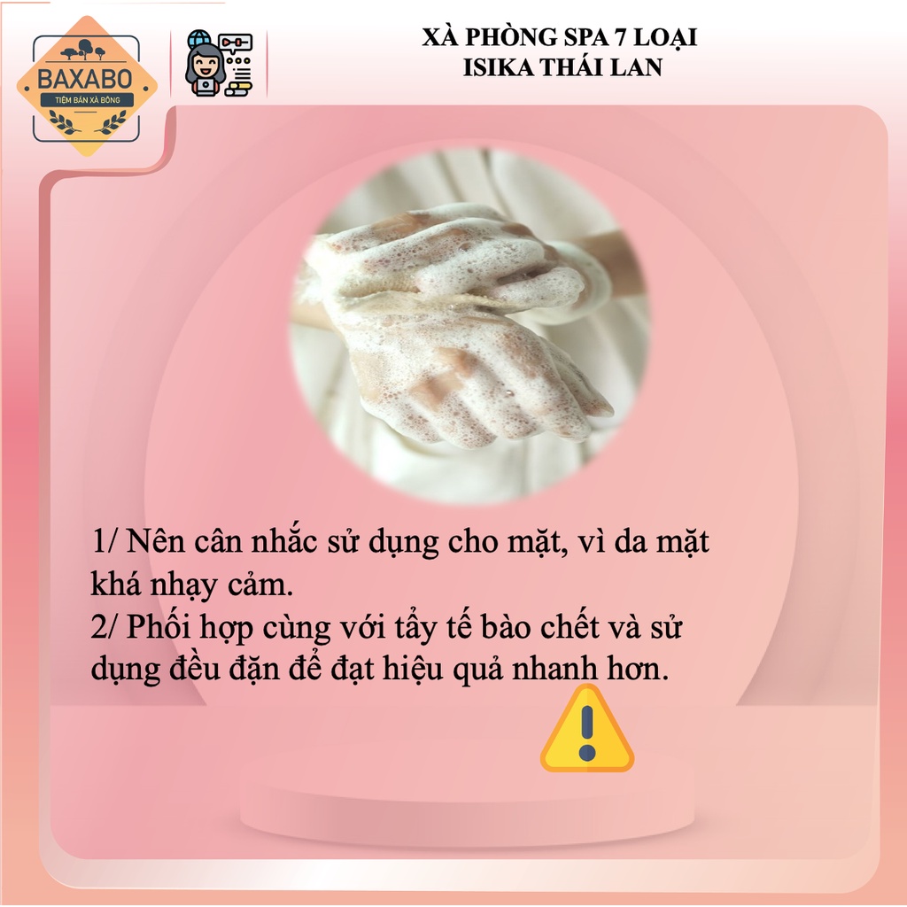 XÀ PHÒNG SPA 7 LOẠI THẢO MỘC ISIKA NỘI ĐỊA THÁI LAN - XÀ PHÒNG GIẢM THÂM THẢO MỘC THÁI LAN - HÀNG CHÍNH HÃNG