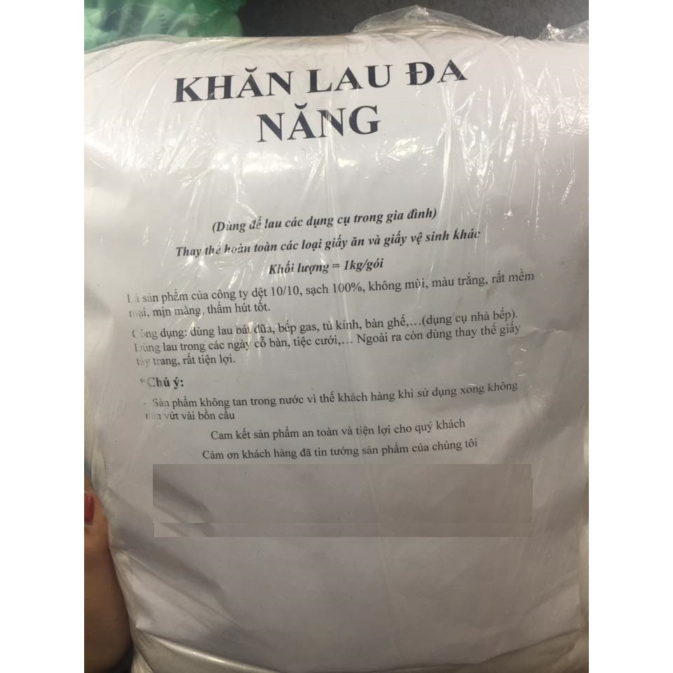 KHĂN VẢI BÔNG ÉP KHÔ 0.5kg .
