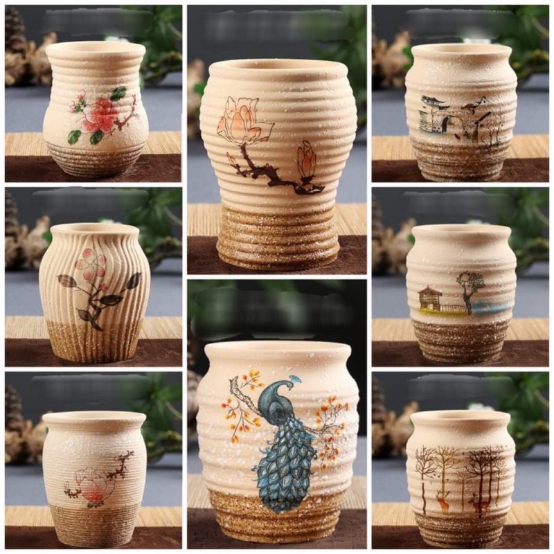 Chậu trồng cây, sen đá cây cảnh xương rồng. Lẻ 1chiếc nhiều mẫu : Mã C0