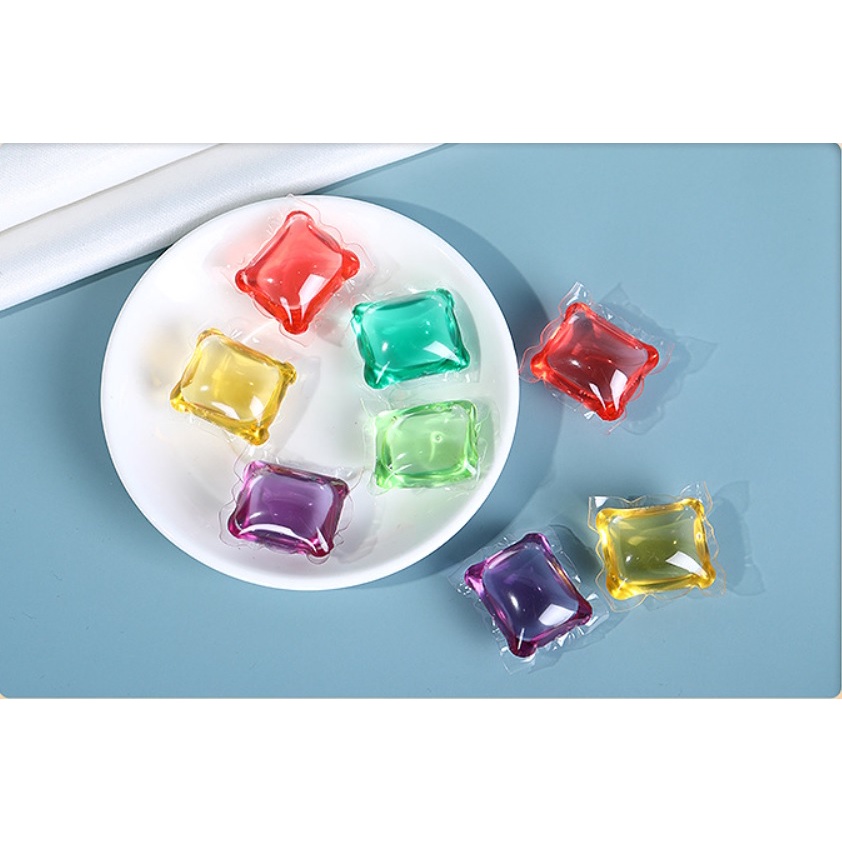 [HCM] Viên Giặt Xả Quần Áo  Đa Năng 3IN1 Thay Thế Bột Giặt Cực Tiện Lợi Hộp 30 Viên Giặt Quần Áo Siêu Sạch Siêu Thơm