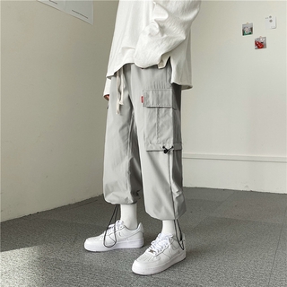 Quần dài ống rộng trẻ trung năng động phong cách thời trang hàn quốc cho nam giới