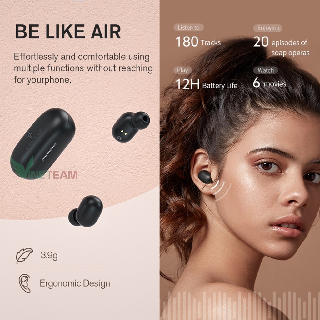 Tai Nghe Haylou Bluetooth Không Dây X2000 TWS GT1 XM2000 TWS Chống Thấm Nước IPX5 -dc3813