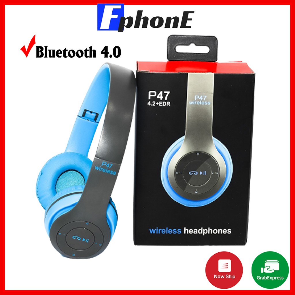 Tai Nghe Chụp Tai Bluetooth P47 - Có Khe Cắm Thẻ Nhớ - Âm Thanh Đỉnh Cao