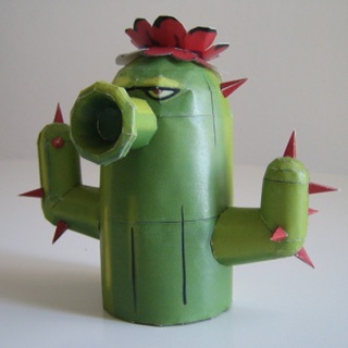 Mô hình giấy 3D Game Plants & Zombies (thích hợp cho người mới bắt đầu chơi mô hình giấy)