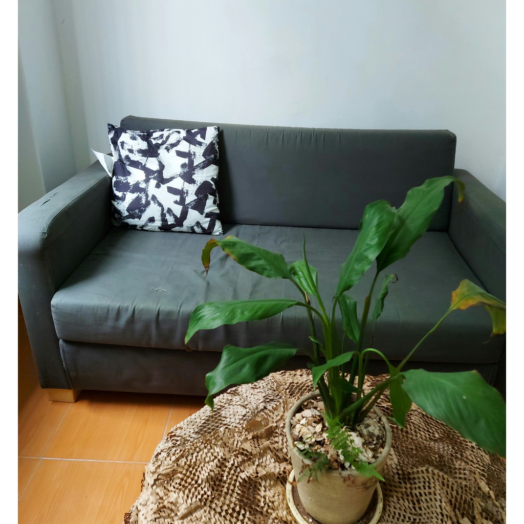 ĐỆM GỐI TURILL IKEA - TRẮNG / ĐEN 40x40 cm