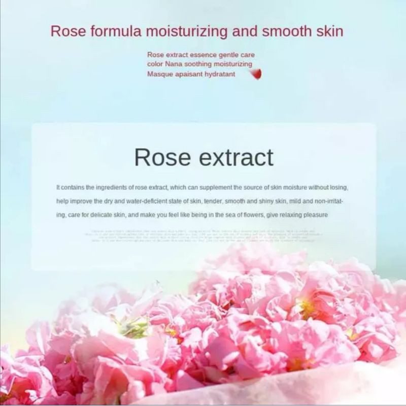 SENANA Flower Extract Refreshing Face Rose Essence Refreshing Moisturizing Mask Nourishing Moisturizing Mask