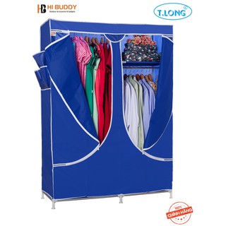 Tủ Vải Treo Quần Áo Nhiều Ngăn Thanh Long TPO03 (118 x 45 x 160 cm) - DÒNG SẢN PHẨM THẾ HỆ MỚI - HIBUSHOP
