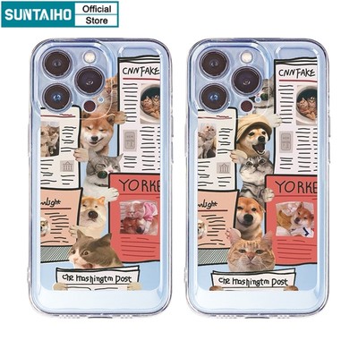 Ốp lưng iphone Ốp điện thoại Suntaiho tpu silicon hình cún shiba thích hợp cho iPhone 7 8 Plus 13 11 Pro 13 12 Pro Max XS Max X XR