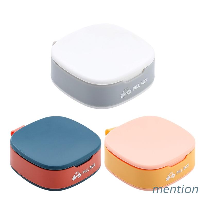 Hộp đựng thuốc mini 4 ngăn nhỏ gọn bỏ túi cho thuốc nén/ vitamin/ trang sức