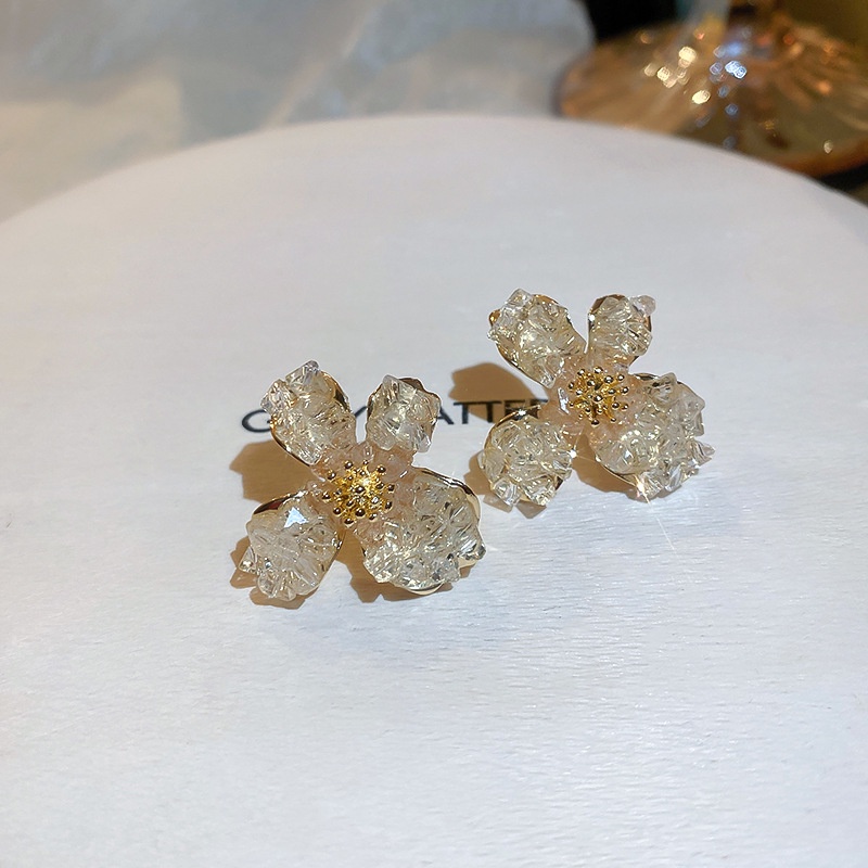 Khuyên Tai Mạ Bạc 2022 Đính Đá Tự Nhiên