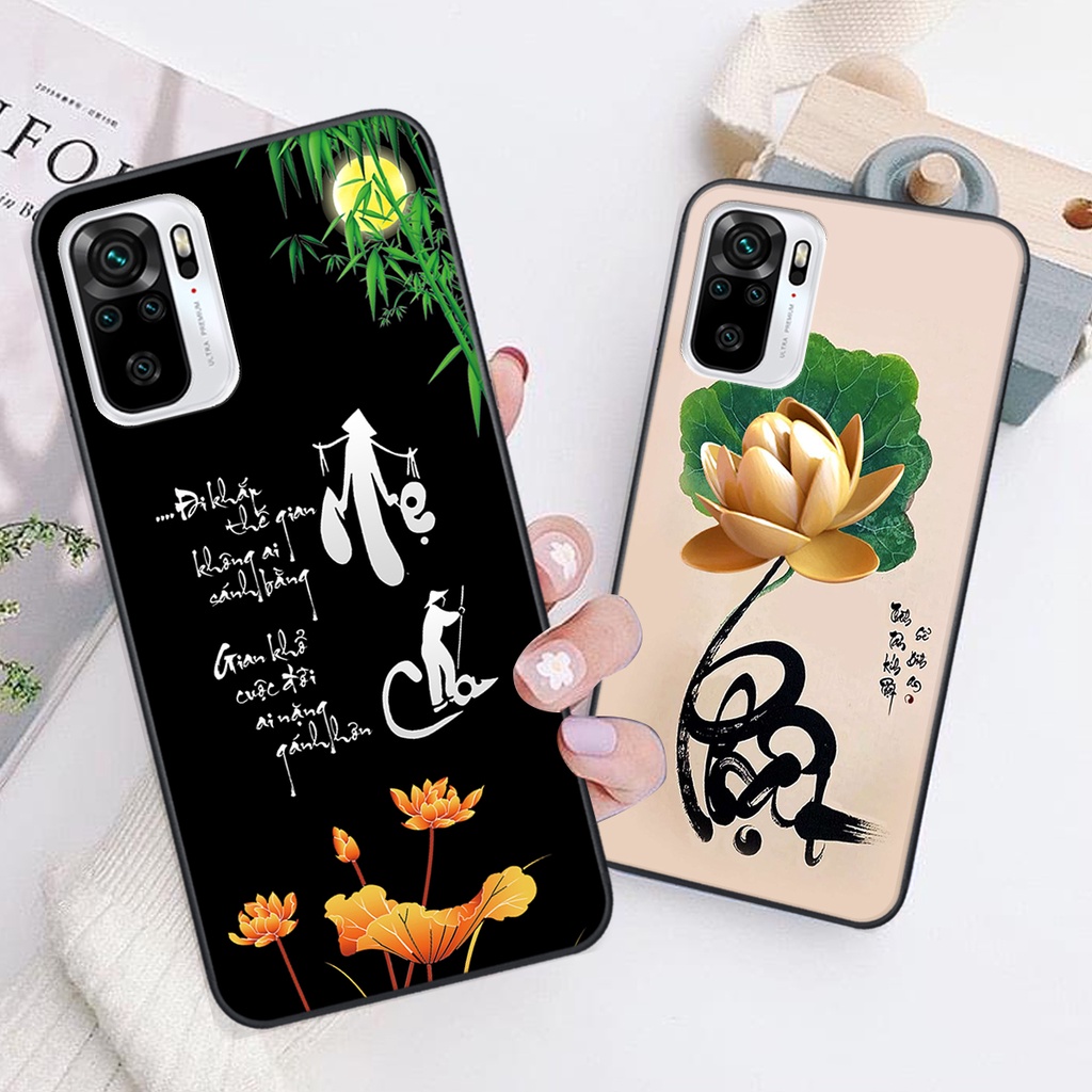 Ốp lưng Xiaomi REDMI NOTE 10 in hình chữ tài chữ lộc, Cha Mẹ, bình an SIÊU ĐẸP
