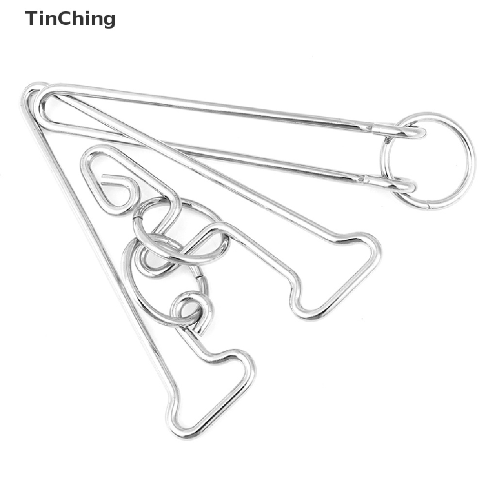 Bộ Đồ Chơi Xếp Hình Chữ A Bằng Kim Loại Thử Thách Trí Não Cho Người Lớn Và Trẻ Em