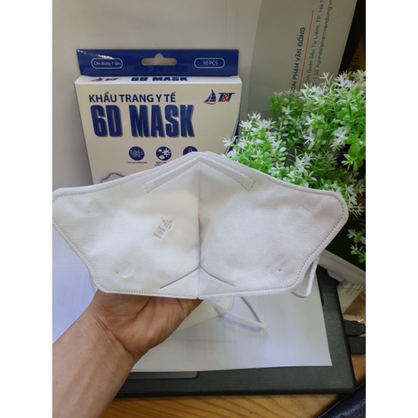 [Mã COSDAY giảm 8% đơn 150K] Hộp 10 Chiếc Khẩu Trang 6D Mask đeo cực êm và thoáng kín | BigBuy360 - bigbuy360.vn