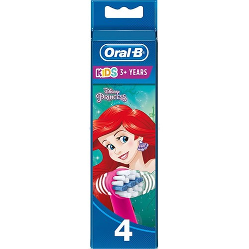 Đầu bàn chải thay thế bàn chải điện trẻ em Oral-B Disney Princess (Set 4 cái) - Hàng nhập khẩu