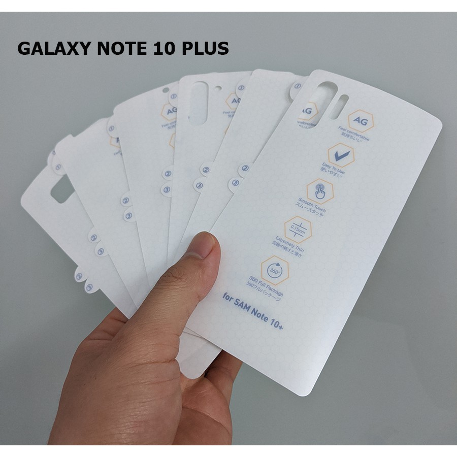 Miếng dán PPF AG Note 10 Plus chống xước màn hình 2 mặt