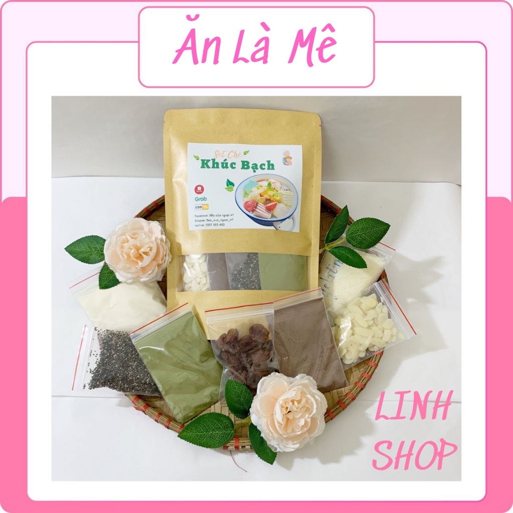 1 Set Chè Khúc Bạch Tặng Kèm Công Thức Dễ Làm Thành Công 100% - Set Nguyên Liệu Chè Khúc Bạch Tự Nấu