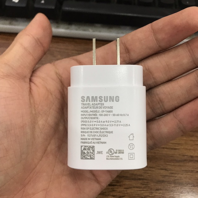 [Bh 1 đổi 1] ( Củ sạc + dây sạc ) Sạc siêu nhanh 25W Super Fast Charging Samsung Galaxy S10 / galaxy s10 plus / s10+