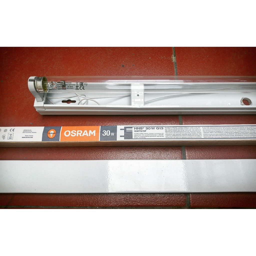 (SALE) Bộ đèn diệt khuẩn UV 30W Osram dài 90cm
