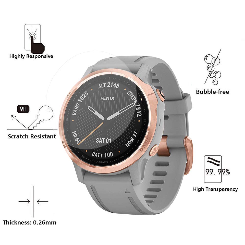 Kính Cường Lực Bảo Vệ Màn Hình Cho Garmin Fenix 6s