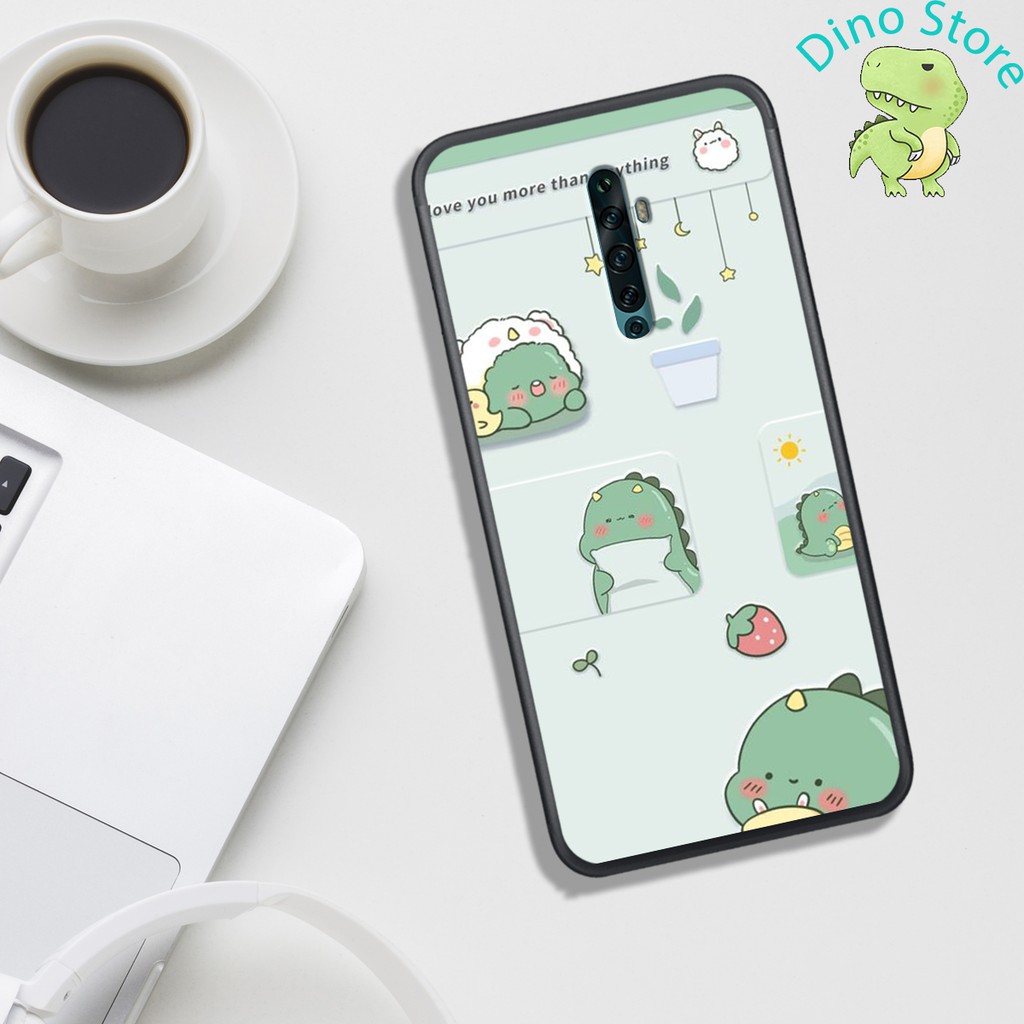 ỐP LƯNG OPPO RENO 0/RENO 2/RENO 2F  ,  IN HÌNH KHỦNG LONG NGỘ NGHĨNH VÀ CUTE