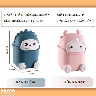 Thùng Rác Để Bàn Size Mini Phong Cách Dễ Thương