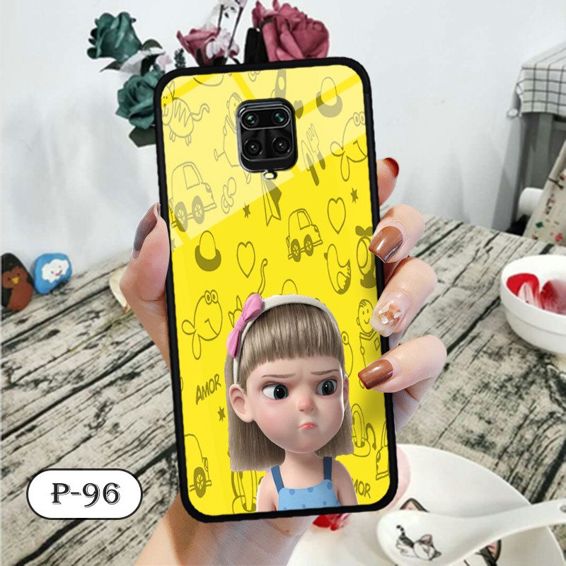 Ốp lưng kính 3D Xiaomi Redmi Note 9S/ Note 9 Pro- hình cute