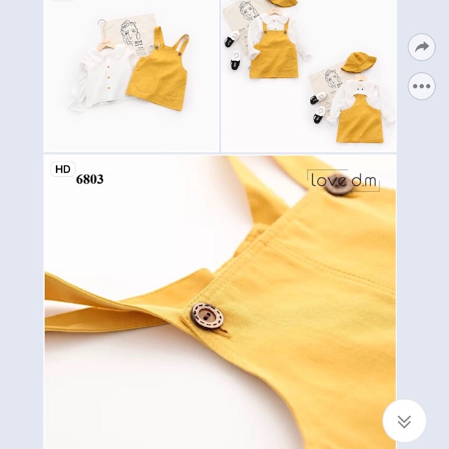 Set yếm vàng - yếm hồng