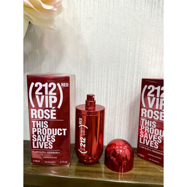 Nước hoa Nữ Carolina Herrera 212 VIP Red Rose This Product Saves Lives EDP 80ML