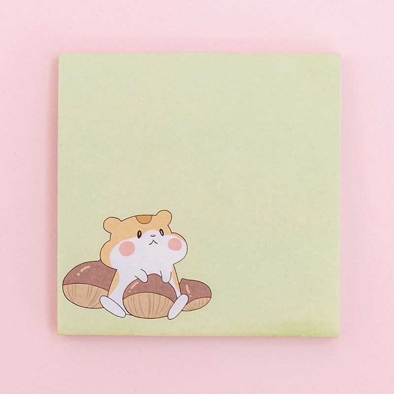 Giấy nhớ note vuông dán được cute dễ thương đáng yêu hình chuột và gấu (7x7cm)