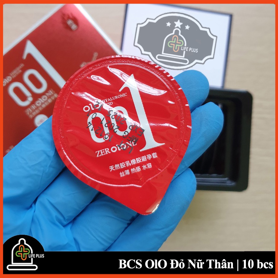 Bao Cao Su Siêu Mỏng Đỏ Nữ Thần Siêu Mỏng 0,01mm Hộp 10 bcs Kéo Dài Thời Gian Quan Hệ, Tăng Khoái Cảm. Life Plus Store