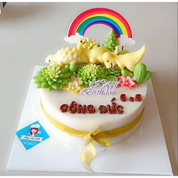 Khuôn silicon Khủng Long 19x9.5cm đổ tạo hình cho bánh rau câu, kẹo chip, socola