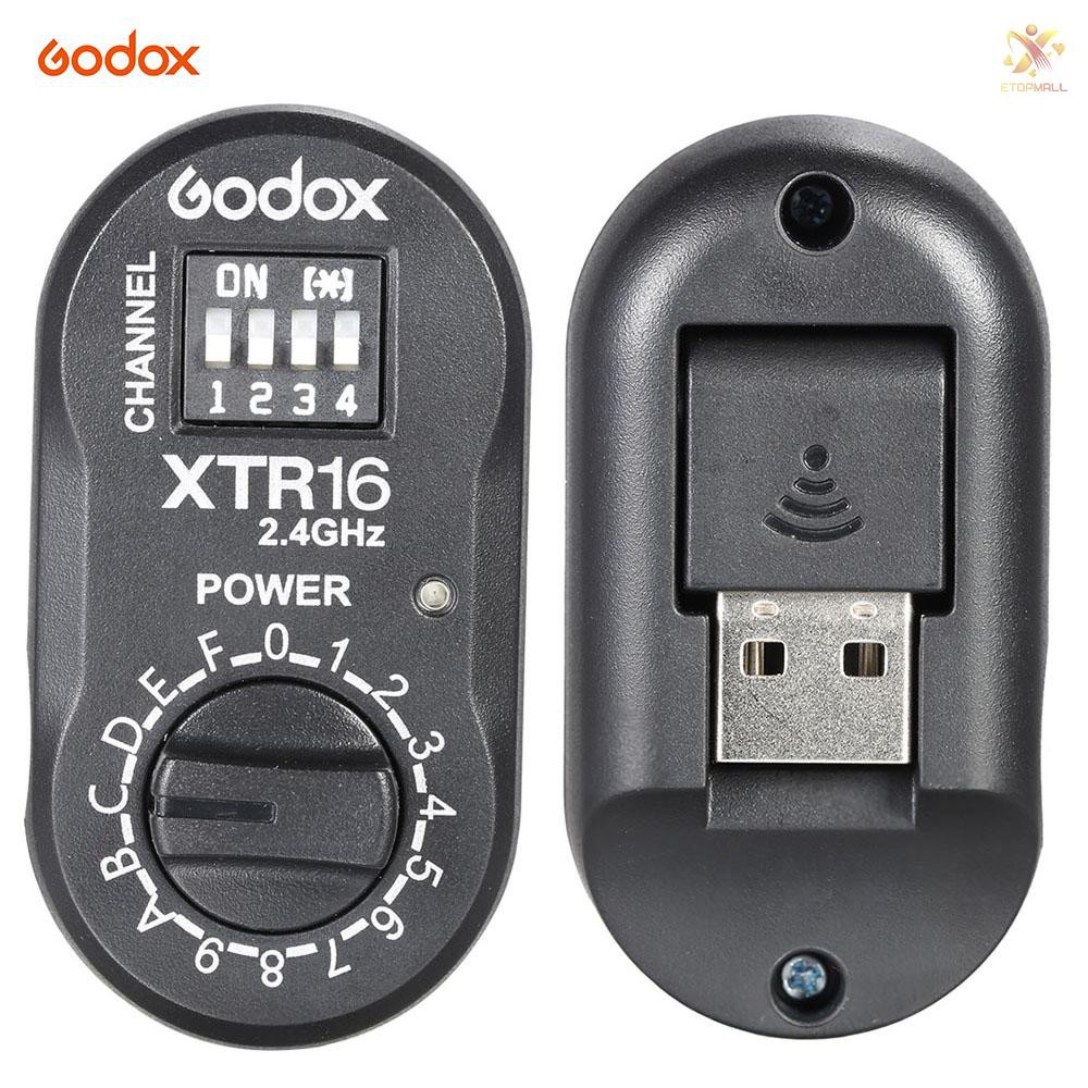 Đầu thu điều khiển từ xa hệ thống X không dây Godox XTR-16 2.4G cho máy truyền phát X1C X1N XT-16