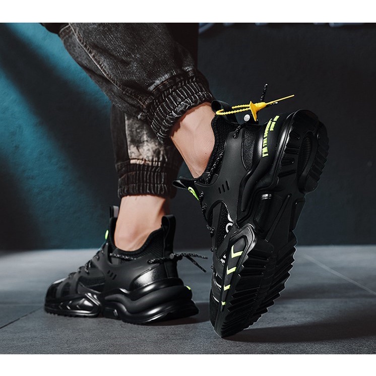 Giày thể thao sneakers nam phản quang D102, phong cách trẻ trung năng động, đế cao su non đi cực êm