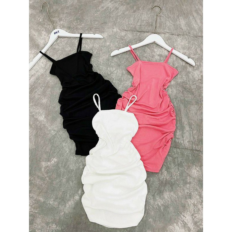 Đầm body nhún sườn mẫu siêu hot
