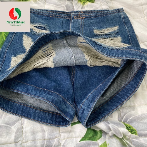 Quần váy jeans COTTON rách hót hàng VNXK siêu xinh