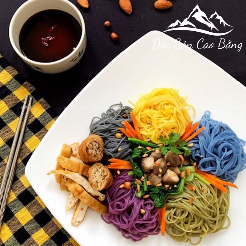Bún rau củ giảm cân, bún hoa đậu biếc, hàng chính hãng Cao Tuyền, túi 500g