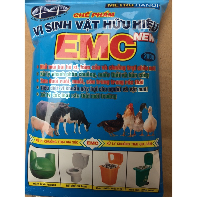 8 gói vi sinh vật emc
