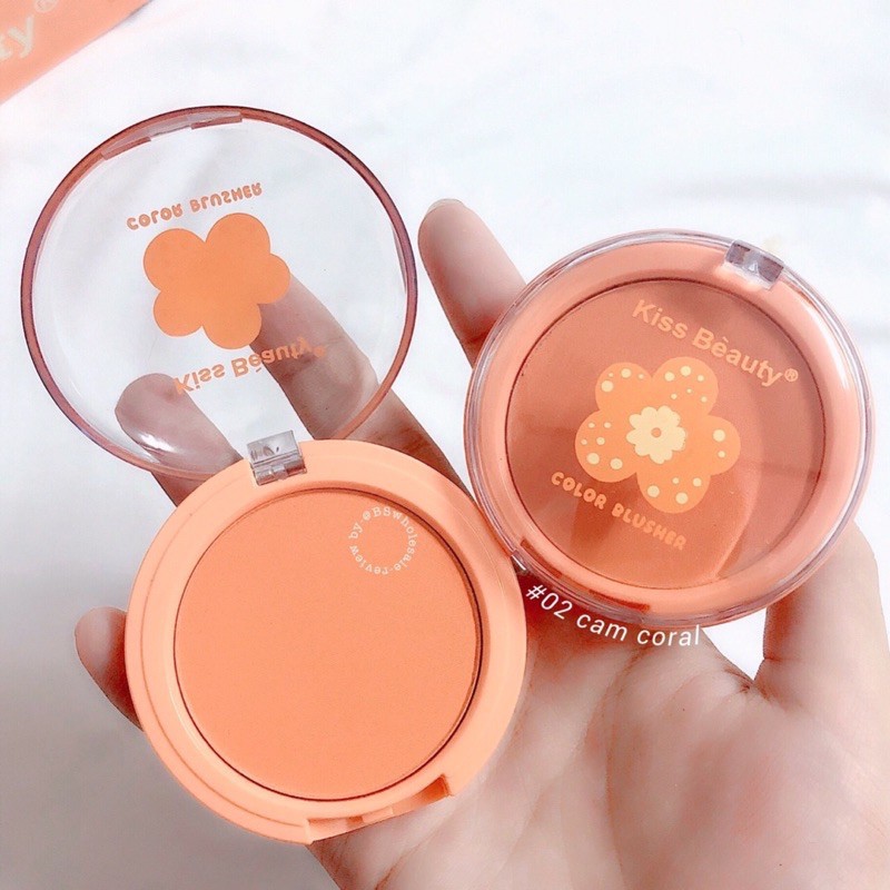 [Chọn Mẫu] Phấn Má Hồng Kiss Beauty Hoa Đào .