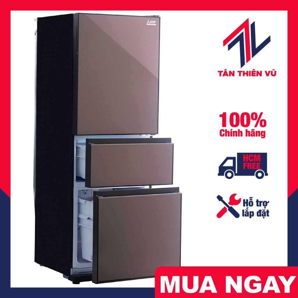 [MIỄN PHÍ VẬN CHUYỂN - LẮP ĐẶT] MR-CGX46EN-GBR-V - Tủ Lạnh Mitsubishi MR-CGX46EN-GBR-V inverter 365 Lít