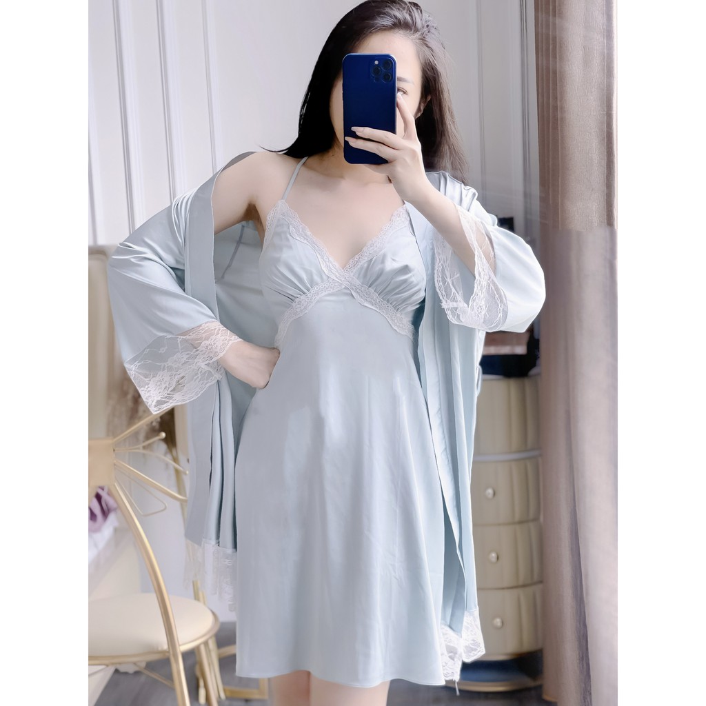 Áo choàng lụa dáng ngắn dài tay LABELLEE - ACLN02 | BigBuy360 - bigbuy360.vn