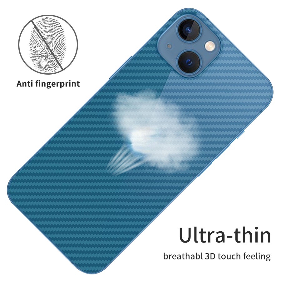 Miếng dán mặt lưng cacbon Dán Lưng Điện Thoại Chống Trầy Cho iPhone 11 13 14 15 Pro Max 12 Mini X XR XS 6 6s 7 8 Plus