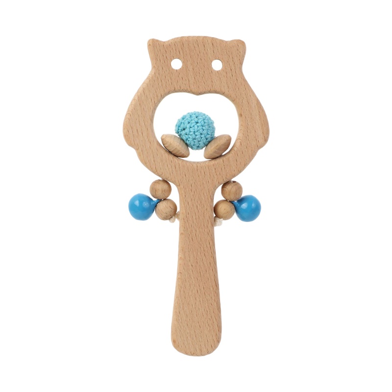 Đồ Chơi Vòng Lục Lạc Hình Chim Cú Cho Bé Sơ Sinh Mọc Răng