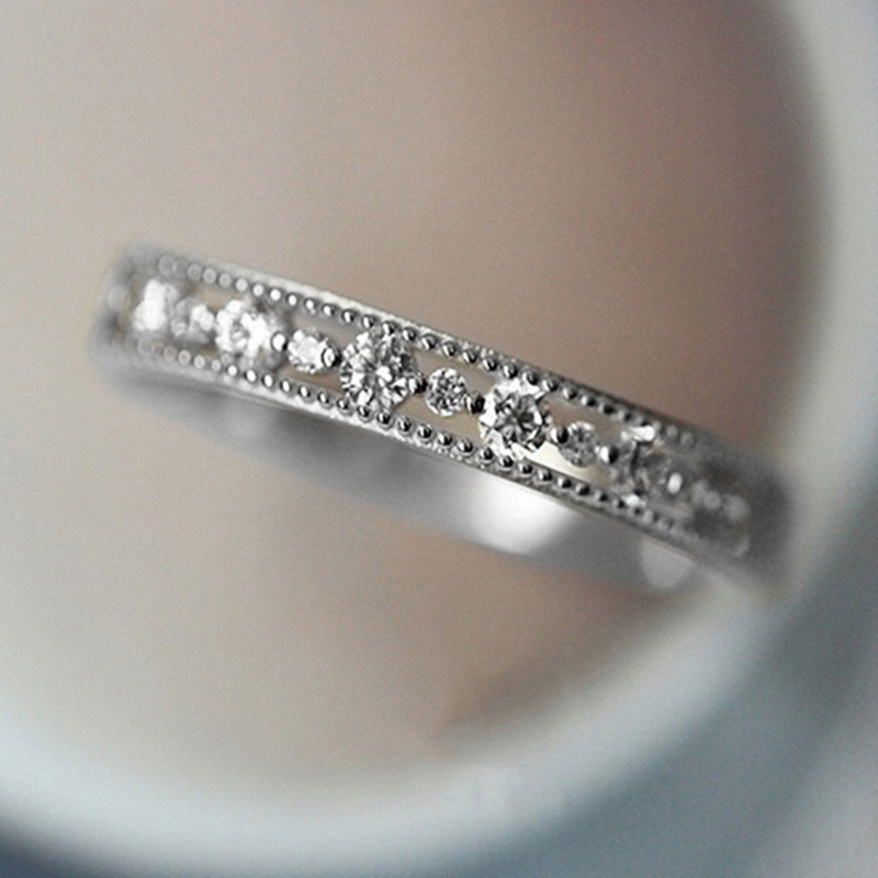 Bộ 2 Nhẫn Pandora Mạ Vàng 14K Đính Đá Sang Trọng