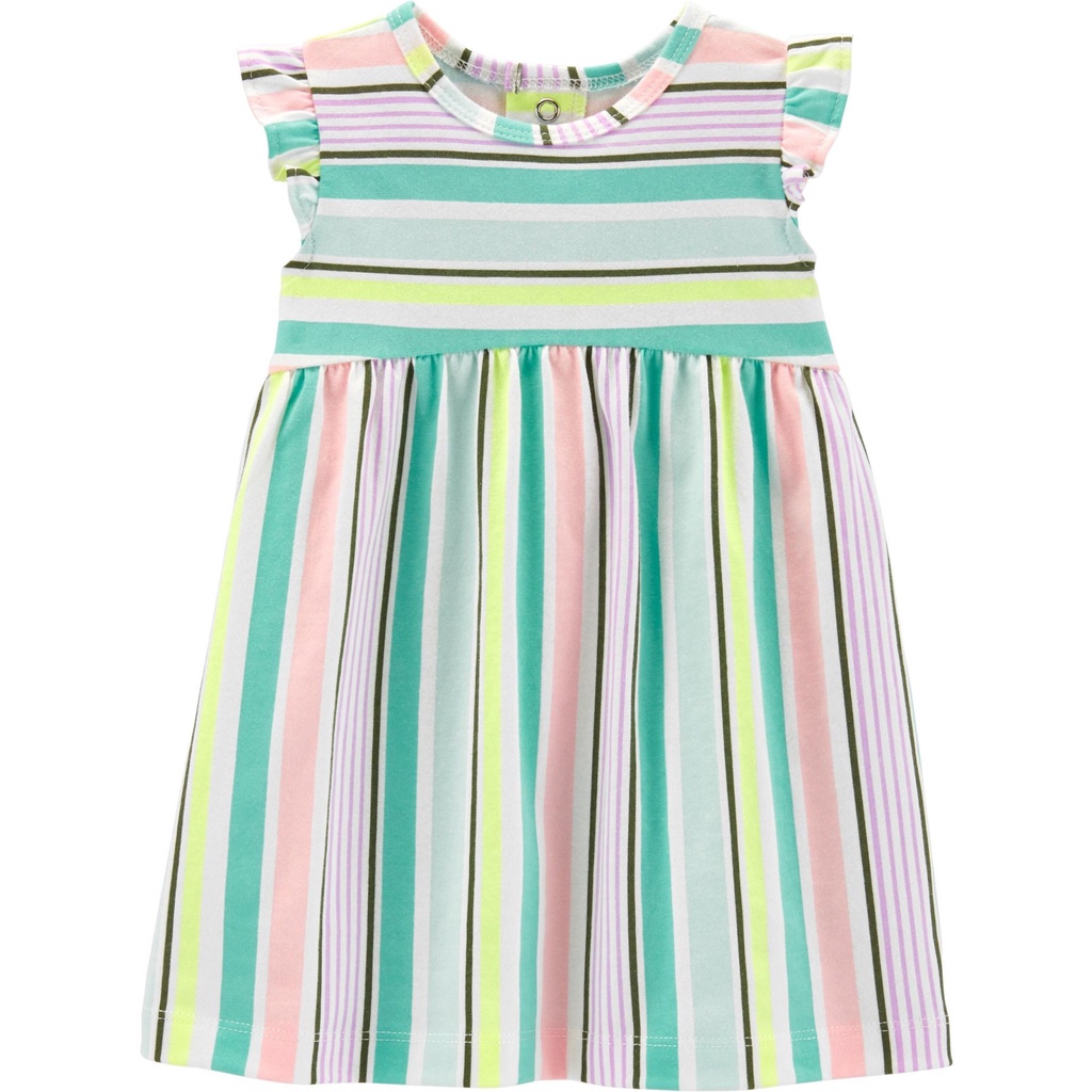 Dress / Đầm thun C4RT£R bé gái (3-13kg)