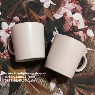 Ly sứ đẹp - ly sứ hồng