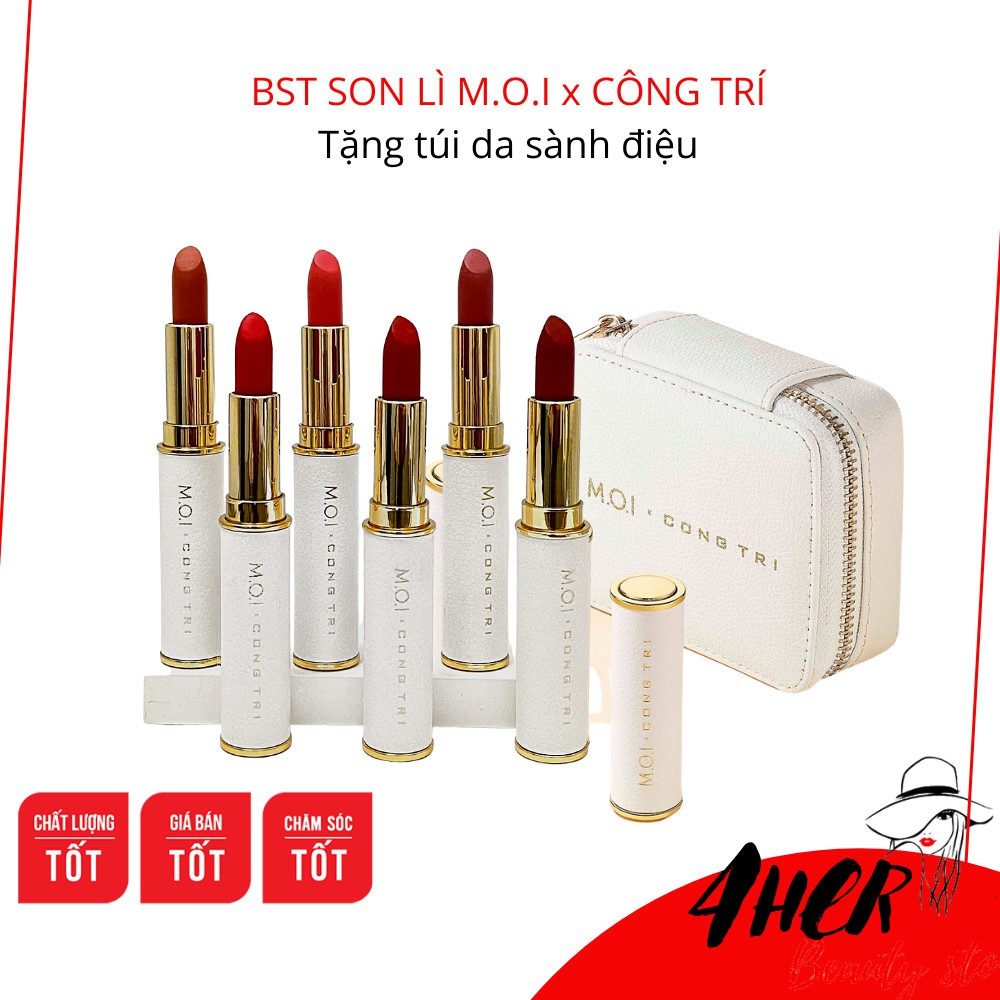 Bộ sưu tập son thỏi giới hạn M.O.I x CÔNG TRÍ