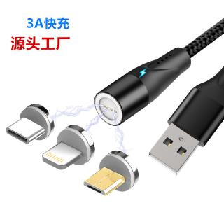 Cáp sạc nam châm 3 trong 1 xoay 360 độ