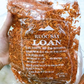 Tép sấy khô trộn bánh tráng